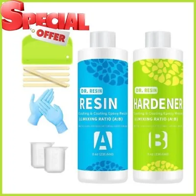 £15.99 • Buy Epoxy Resin 500ml Crystal Clear Resin And Hardener Kit For Casting Or Coating UK