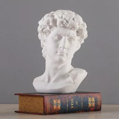 David Head Bust David Michelangelo Sculpture Art  Statue Model Roman Handmade • $19.99