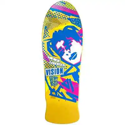 VISION ORIGINAL MG MARK GONZALES SKATEBOARD DECK - REISSUE - 10  X 30  - YELLOW • $84.95