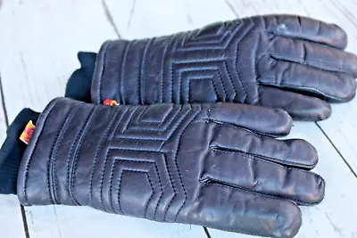 Kombi Men's Blue Leather Ski Gloves Polyester & Foam Lining Size M • $22.99