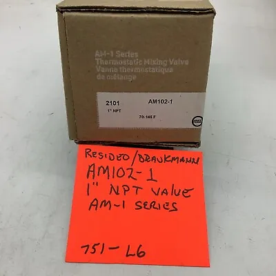 Resideo/Braukmann AM102-1 Thermostatic Mixing Valve(1 Pc In Lot) 751 L-6 • $55
