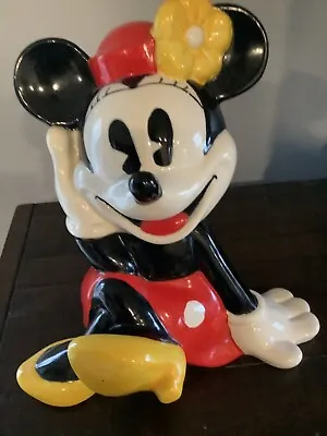 Walt Disney's Minnie Mouse Cookie Jar By Treasure Craft Vintage • $45