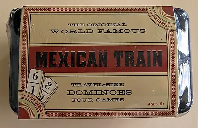 MEXICAN TRAIN DOMINOES Travel Size (4 Games) 1-8 Players - Factory Sealed! • £11.87