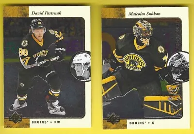 2015-16 Sp Authentic Retro David Pastrnak + Malcolm Subban (Bruins) • $5