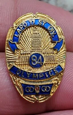 Vintage Los Angeles Police Department 77th Street Division 1984 Olympics Pin • $49.99