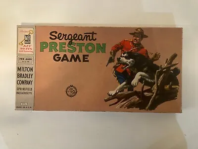 Sergeant Preston 1956 Milton Bradley Vintage Board Game Complete • $29.99