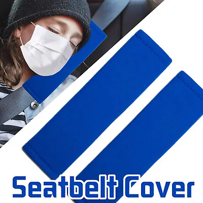 2pcs Universal Blue Seat Belt Cover Shoulder Pad Strap Protector For Car Truck • $8.29