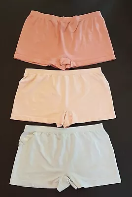 HANES Comfort Flex Fit Size 5 Panty LOT Nylon Boy Shorts Style Underwear Panties • $17.43