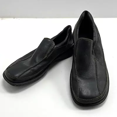 Born Men's Black Leather Round Toe Low Top Casual Slip-On Shoes Size 11 • $12.50