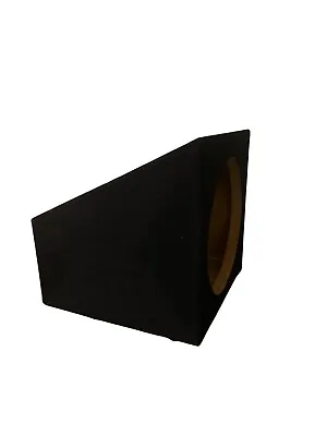 8” Single Wedge Subwoofer Enclosure Car Audio Speaker MDF-Black • $29.95