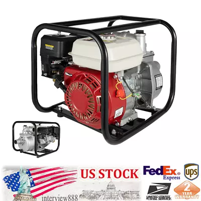 Gas Water Semi Trash Pump 6.5HP Gas-Power Water Irrigation Transfer Pump 2Inch  • $165.30