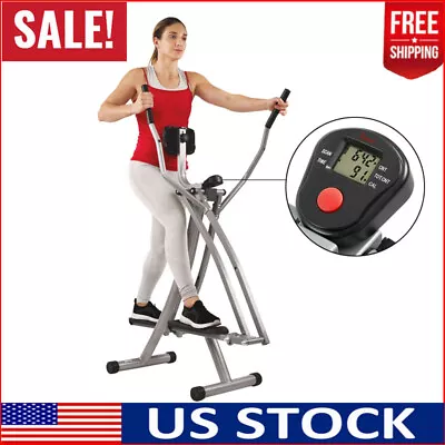 Air Walk Trainer Elliptical Cardio Machine Glider Exercise Fold W/ LCD Monitor • $81.90