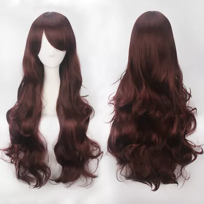 Wavy Anime Cosplay Costume Fancy Party Full Wig Lady Long Hair Wigs Curly Wigs • £15.39