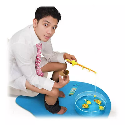 Toilet Fish Game Set For Kids Adults Fishing Rod - Bathroom Fishing Practice Toy • $17.95