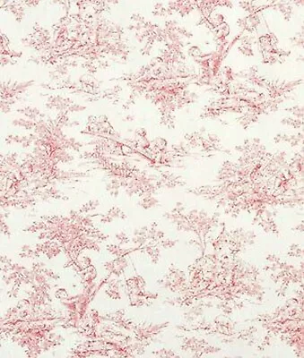 OOP REMNANT P KAUFMANN  RASPBERRY CENTRAL PARK FABRIC 18  Long X 54  Wide • $9.99