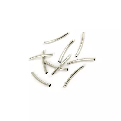 50 Pcs Loose Metal Beads Tube Spacer Beads Tube Beads Jewelry Making • £6.99