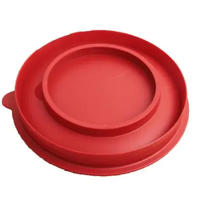 Red Silicone Double Salad Bowl Lid Kitchen Serving Lid Baking Bowls Lid • £5.66