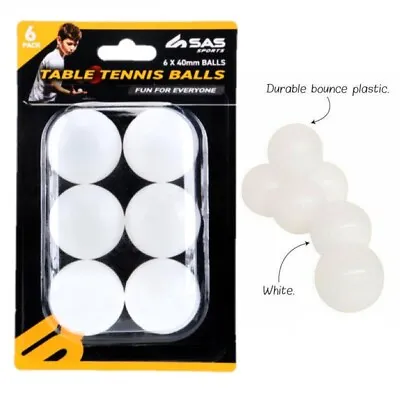 $12 • Buy 12 Pcs White Table Tennis Balls Ping Pong Durable Bounce Plastic