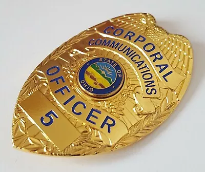£22.79 • Buy Obsolate Historical Police Usa Badge Corporal / Officer Communications OHIO No.5