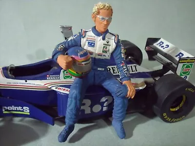 1/18 Figure  Jacques Villeneuve  Vroom Unpainted  For Quartzo  Exoto Minichamps • £30