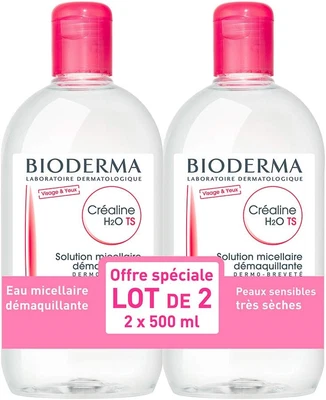 £32.89 • Buy Bioderma Crealine TS H2O Micelle Solution 2 X 500ml