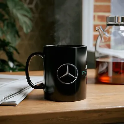 Mercedes AMG Petronas Mug Black Logo Mug Unique Coffee Cup Cute F1 Mug Gift Men • $14.99