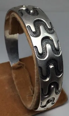 Vintage David Andersen Sterling - Viking Period Look - Cuff Bracelet (S66) • $125