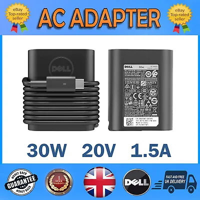 Dell Fthm3 Usb C Type 30w Ac Adapter Charger Power Supply • £26.99