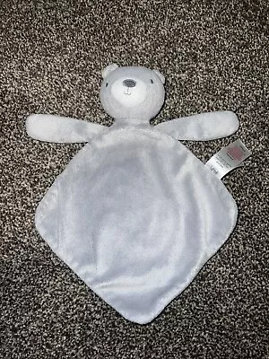 Tesco F&F  Teddy Bear Comforter  Blankie Doudou Grey • £10