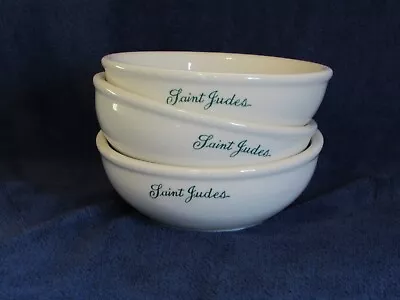 Set Of (3) Saint Judes Walker China Vitrified Soup Chili Bowls 5-3/4  Dia. EUC • $14.99