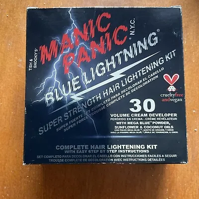 Manic Panic Blue Lightning Tish N Snookys Hair Kit 30 Cream Developer NEW! • $5.49