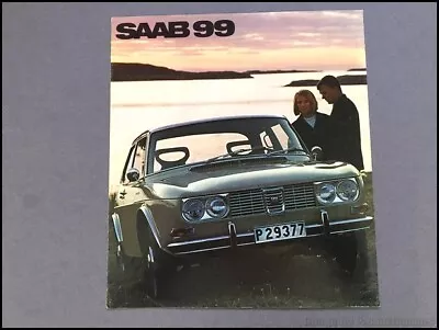 1969 SAAB 99 Vintage Dealer Sales Brochure Folder • $9.56