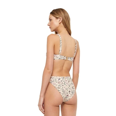 $25 • Buy Tigerlily Livana Donna Bikini Bottom - Cream Floral - Extra Small
