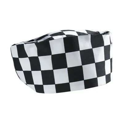 Chefs Skull Cap/hat For Professional Catering Chef Kitchen Cooks Black&white • £4.99