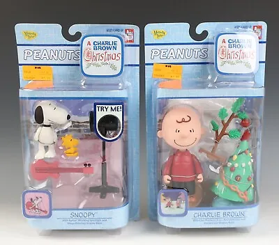 2 Memory Lane CHARLIE BROWN CHRISTMAS Tree Snoopy Figure Collection Set Peanuts • $36