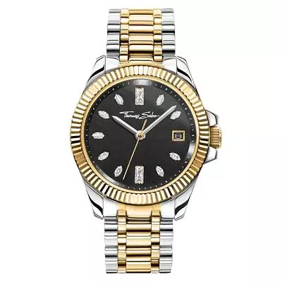 Thomas Sabo Divine Stainless Steel Black Dial Womens Watch • $674