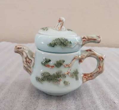 Vintage Mid Century Stacking Teapot Hand Painted. • $20