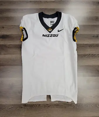 Missouri Tigers Nike Football Jersey Size 44 White Men's Authentic Pro Cut NCAA • $29.95