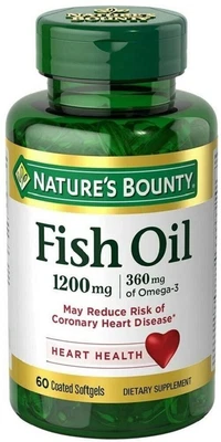 $14.99 • Buy Nature’s Bounty Fish Oil 1200mg And 360mg Of Omega-3 Coated Softgels 60 Count
