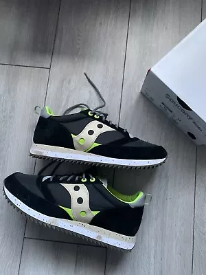 £44.95 • Buy ✅ Saucony Jazz 81 UK 10 Black Green Lime Cream Not Shadow 5000 6000 FREE SHIP 📦