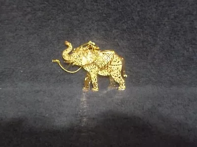 2023 Elephant Danbury Mint Gold Christmas Ornament • $34.95