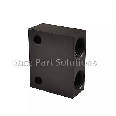 Race Part Solutions Fuel Distribution Y Block With -8 Fittings BLACK  • $35