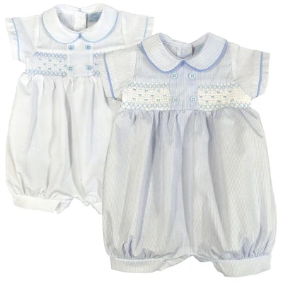 £11 • Buy Baby Boy Romper Suit Spanish Style Smocked 