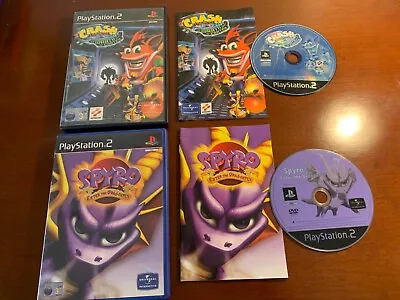 Ps2 Playstation 2 Crash Bandicoot Wrath Of Cortex Spyro Dragon Enter Dragonfly • £17.99