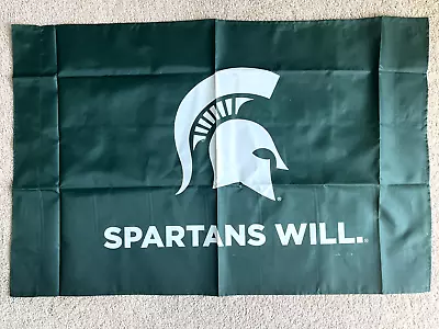 Michigan State University Spartans  SPARTANS WILL  Flag 3' X 2' COLLEGE FLAG MSU • $18.95