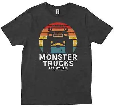 Vintage Monster Truck Are My Jam Retro Sunset Cool Engines Car Lovers T-shirt • $28.99