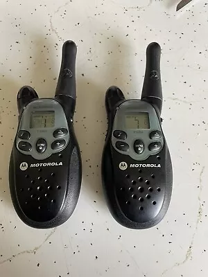 Set Of 2 Motorola Talkabout T5000 8-Mile 22-Channel 2-Way Radio Walkie Talkie • $20