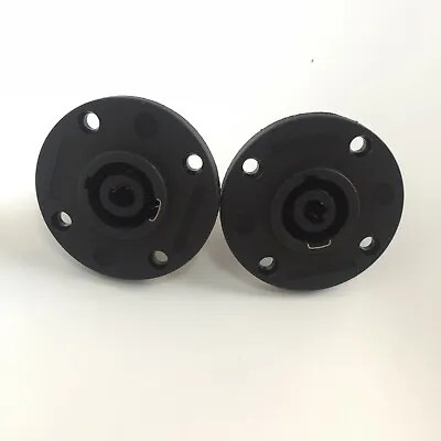 2 Pcs NL4MPR Female SpeakON Connectors Round Configuration 4 Pin Plastic Panel • $6.99