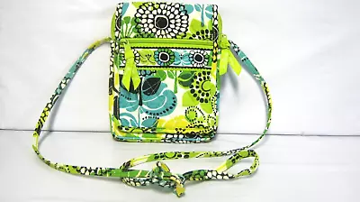 Vera Bradley LIMES UP Mini Hipster Crossbody Purse 6 X 7.5 X 1 EUC • $16.95