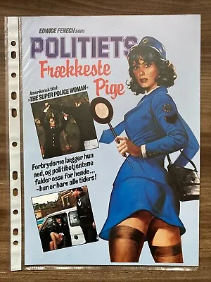 La Poliziotta Fa Carriera Edwige Fenech M. Carotenuto 1976 Danish Press Release • £19.29